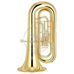 Туба Yamaha YBB-201S - туба in BBb, 4/4, 3х помповая, 433мм. , 18,5мм. , Yellow brass, посеребренная - фото 1
