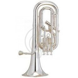 Туба Yamaha YBB-621S	- туба in BBb 3/4 4х помповая, проф. , 366мм. , 17,5-18,5мм. , посеребренная - фото 1
