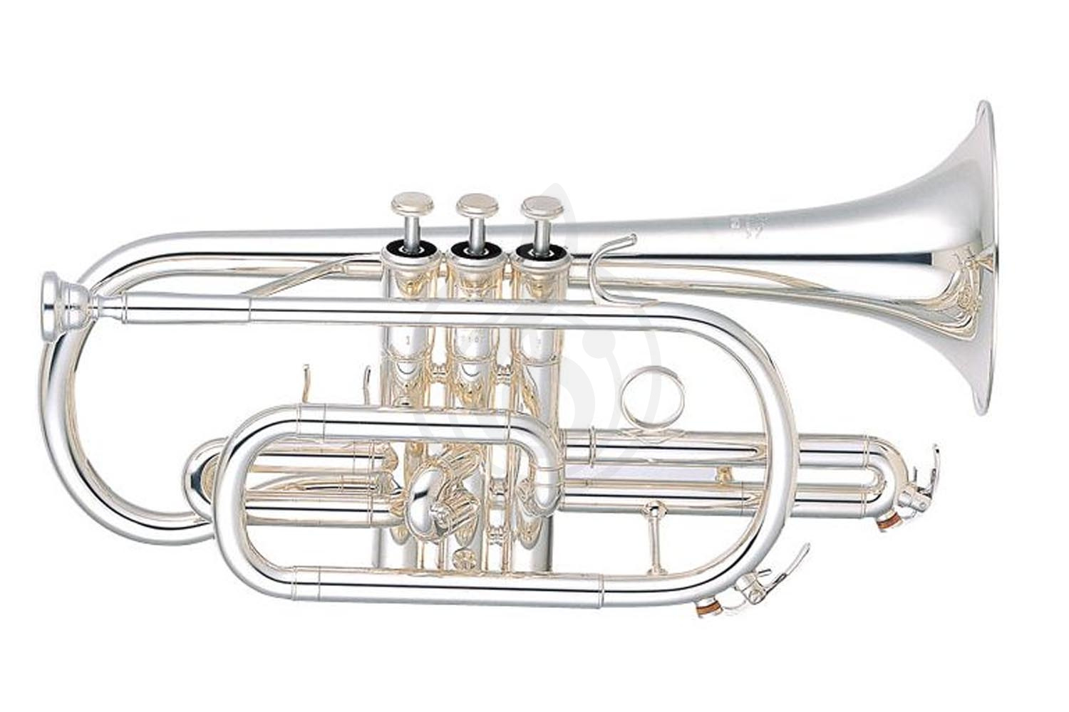 Корнет Yamaha YCR-6330SII - корнет Bb профессиональный, средний,  посеребренный - фото 1
