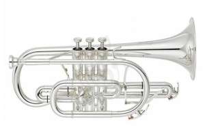 Изображение Yamaha YCR-8335S - корнет Bb профессиональный, heavy, 125.5/11.9мм. , yellow brass, посеребренны...