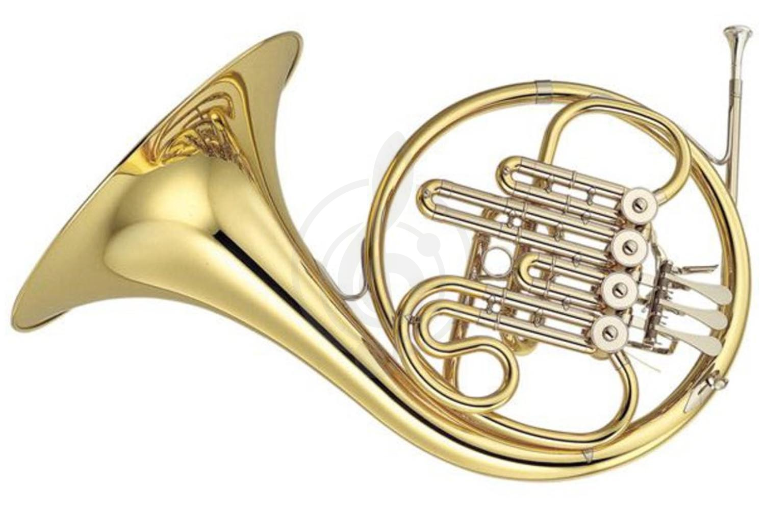 Валторна Yamaha YHR-567DS - валторна F/ Bb студенческая, литые вентили, съёмный раструб, посеребр. - фото 1