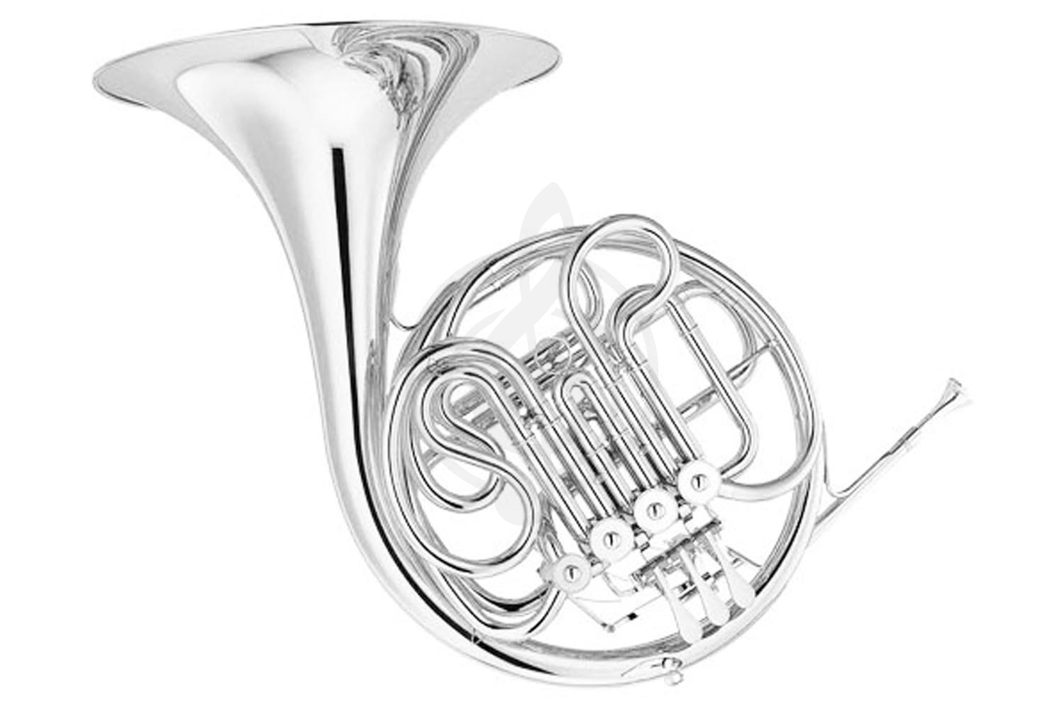 Валторна Yamaha YHR-567S - валторна F/ Bb студенческая, литые вентили, средн. раструб, посеребренная - фото 1