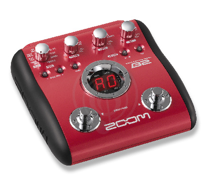 Процессор для бас-гитары Zoom B2+AC процессор эффектов для бас-гитары. - фото 1